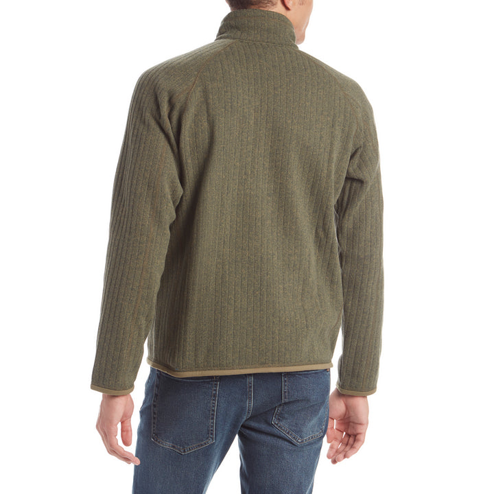 Patagonia Better Sweater® Rib Knit 1/4 Zip Fleece Industrial Green Rib Knit