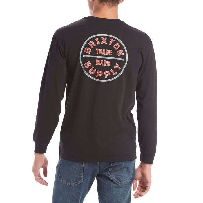 Brixton Oath IV Long-Sleeve T-Shirt Black/Blue