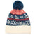 Locale Outdoor Nordic Chairlift Beanie Teal/Red/Cream