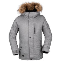 Volcom So Minty Insulated Jacket - Girls' Heather Grey::Heather Grey