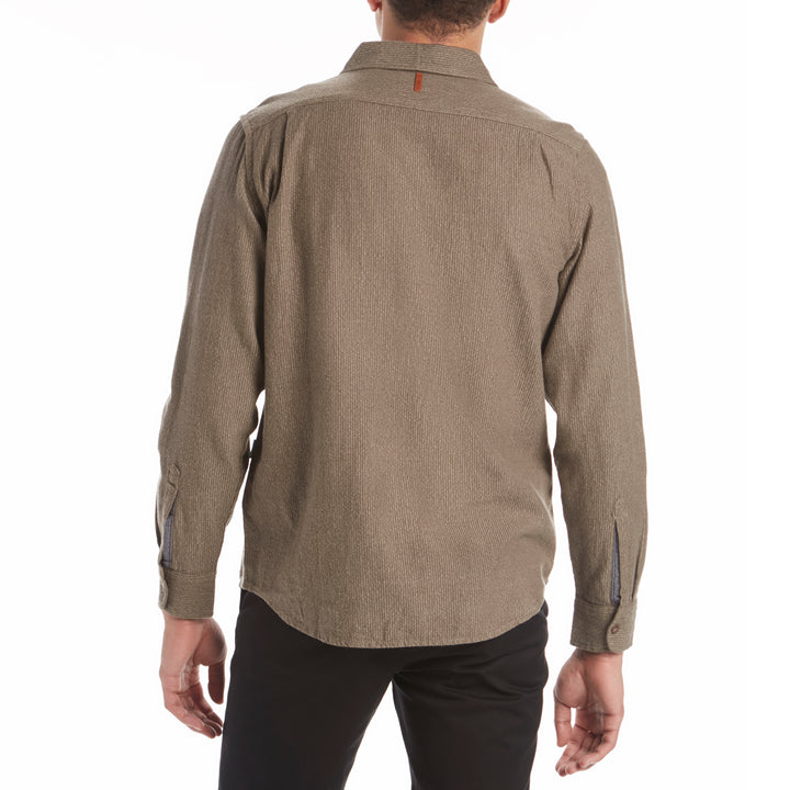Vissla Isolation Long-Sleeve Flannel Shirt Tarp