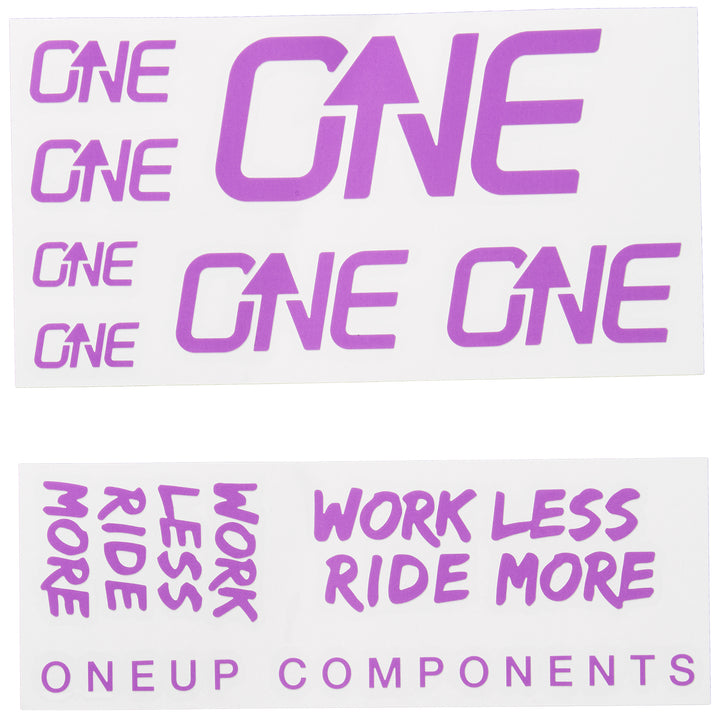 OneUp Components Bar Decal Sheet Purple