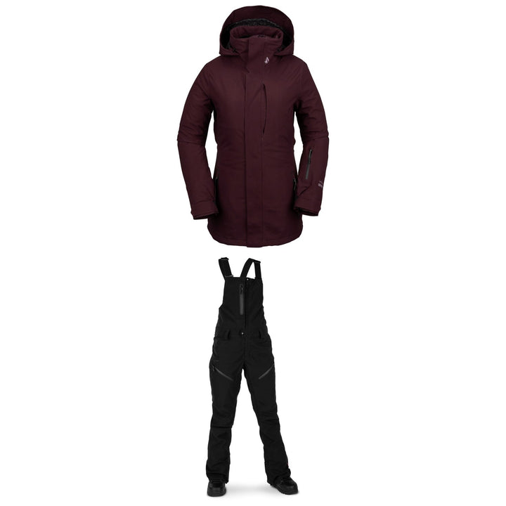 Volcom 3D Stretch GORE-TEX Jacket + Elm GORE-TEX Bib Overalls - Women's 2019