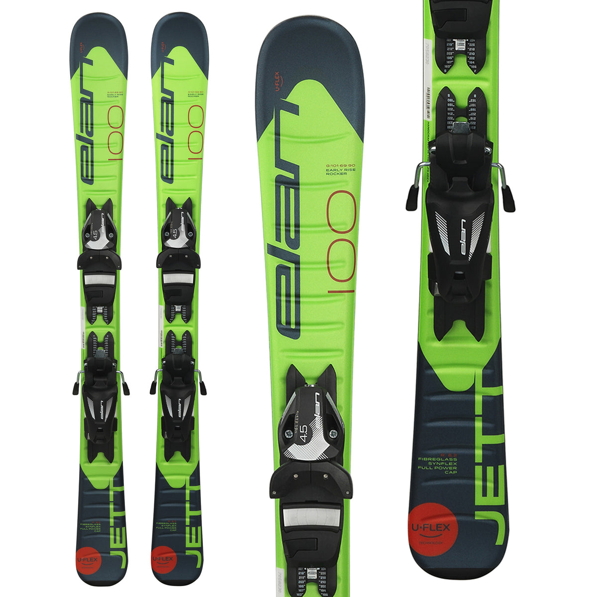 Elan Jett QS Skis + EL 4.5 Bindings - Little Boys' 2020