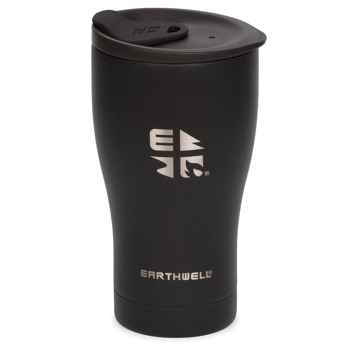 Earthwell 16oz Tumbler With Lid Volcanic Black
