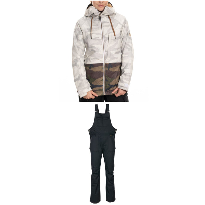 686 Athena Insulated Jacket + Black Magic Insulated Bibs - Women's