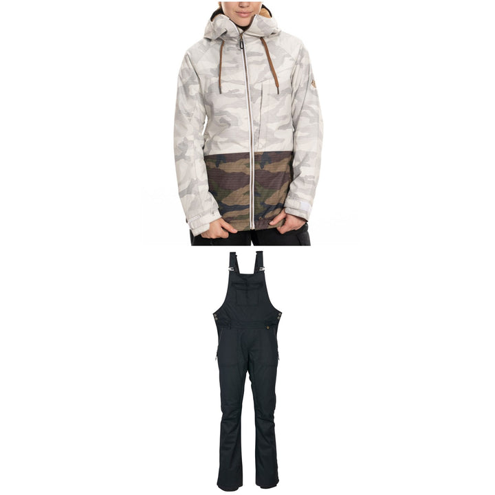 686 Athena Insulated Jacket + Black Magic Insulated Bibs - Women's