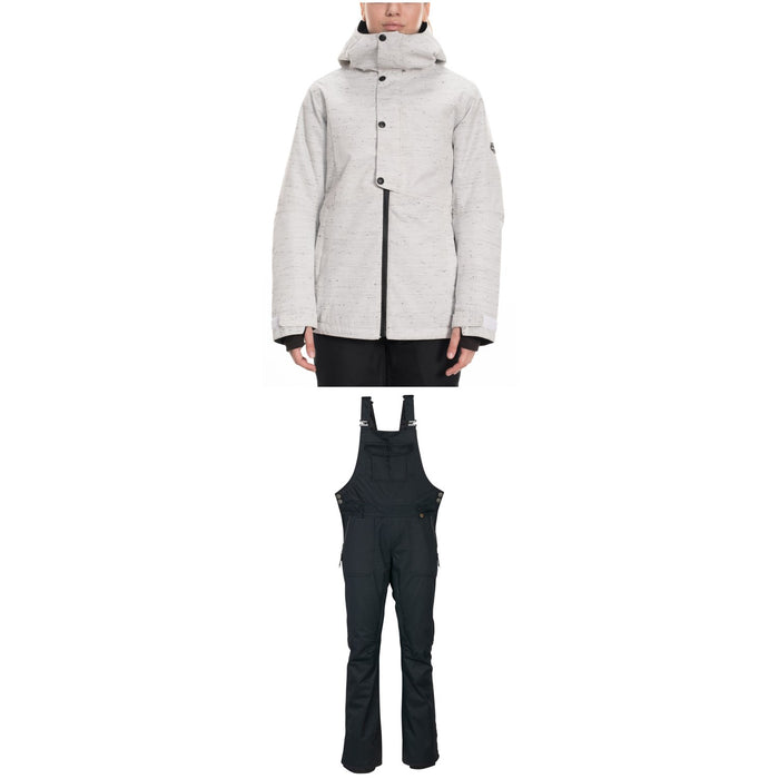 686 Rumor Insulated Jacket + 686 Black Magic Insulated Bibs - Women's