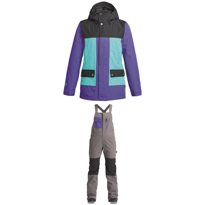 Airblaster Sassy Beast Jacket + Airblaster Sassy Hot Bibs - Women's