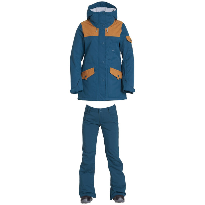 Billabong Scenic Route Jacket + Billabong Terry Stretch Pants - Women's