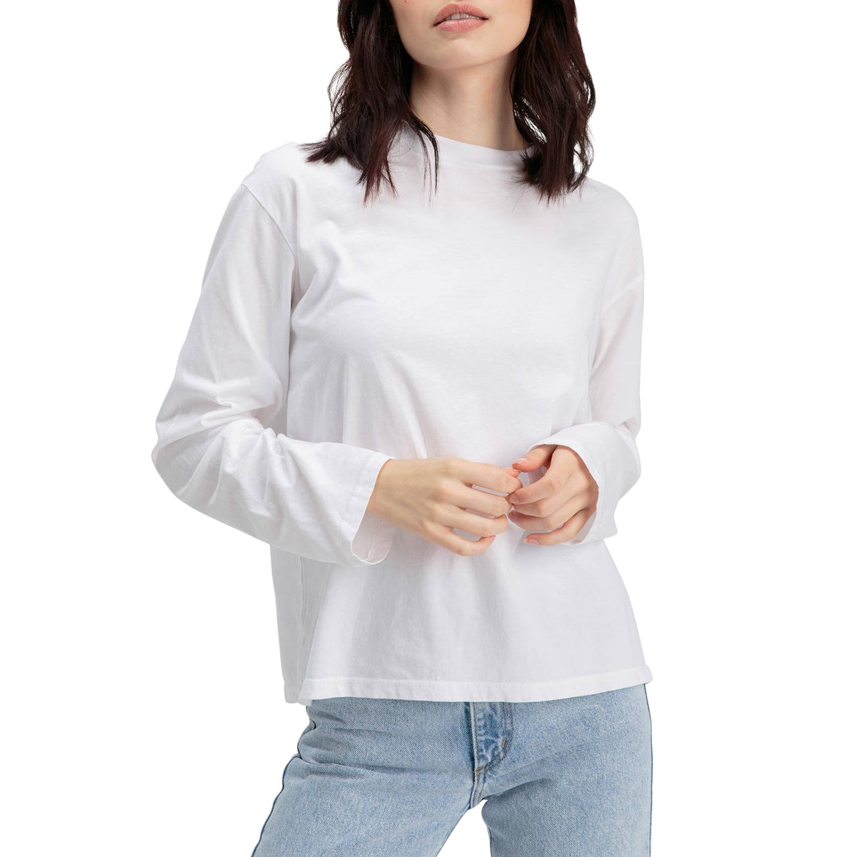 Richer Poorer Long-Sleeve Standard T-Shirt - Women's White