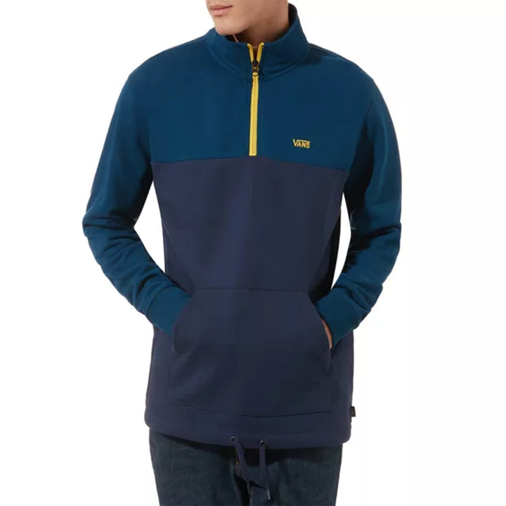 Vans Retro Active QZP Sweatshirt Gibraltar Sea/Dress Blues Front View