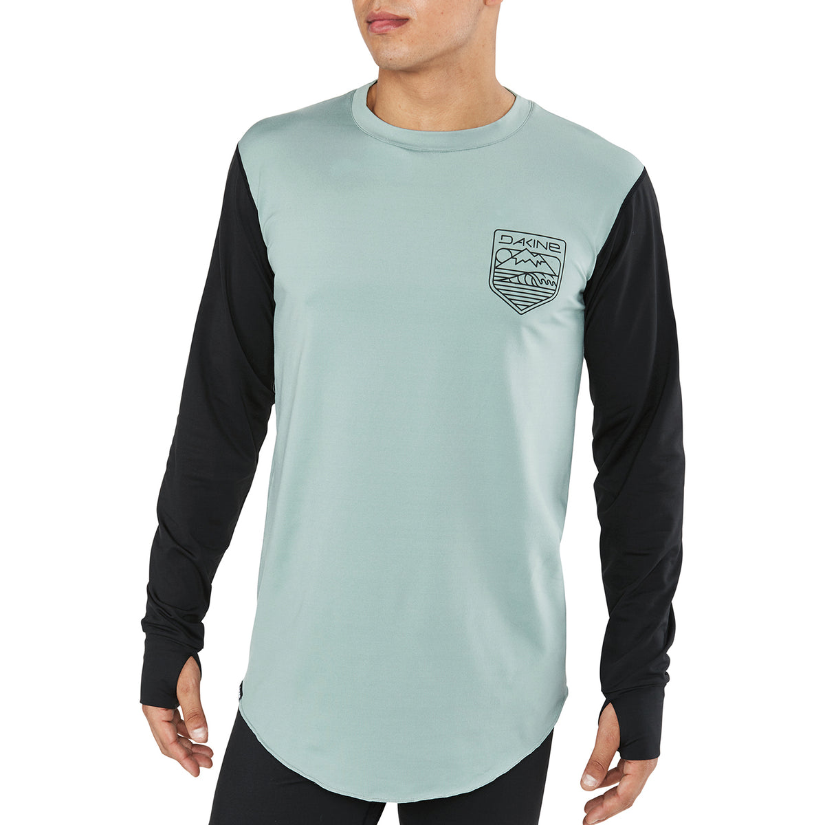 Dakine Kickback Lightweight Base Layer Top Coastal/Black