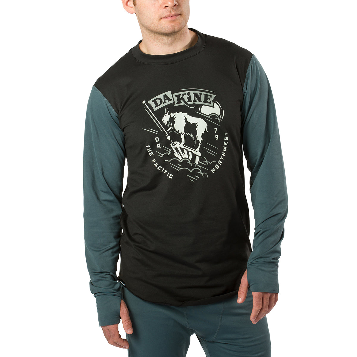 Dakine Kickback Lightweight Base Layer Top Black/Dark Slate