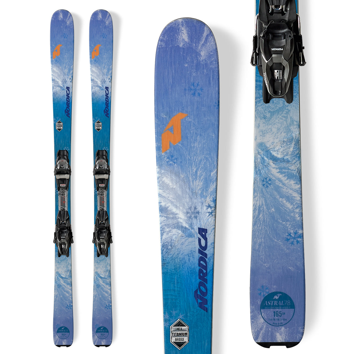 Nordica Astral 78 Skis + Free 11 Bindings - Women's 2019