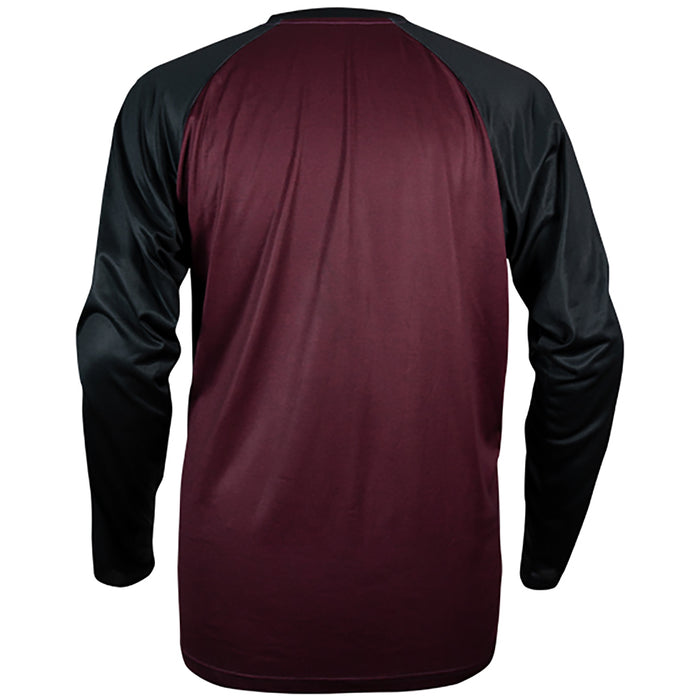 Royal Racing Heritage Long Sleeve Jersey Plum Red/Black Heather