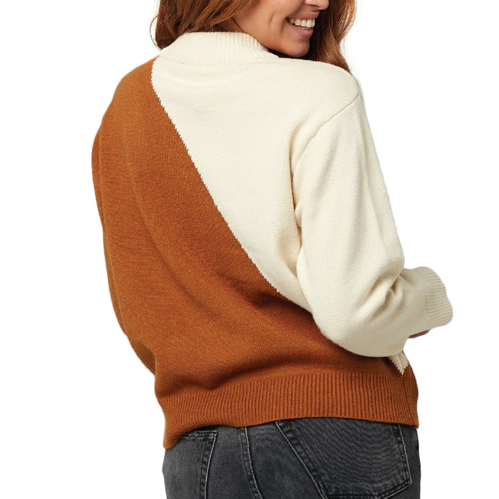 Knot Sisters Image Sweater - Women's Camel/Off-White