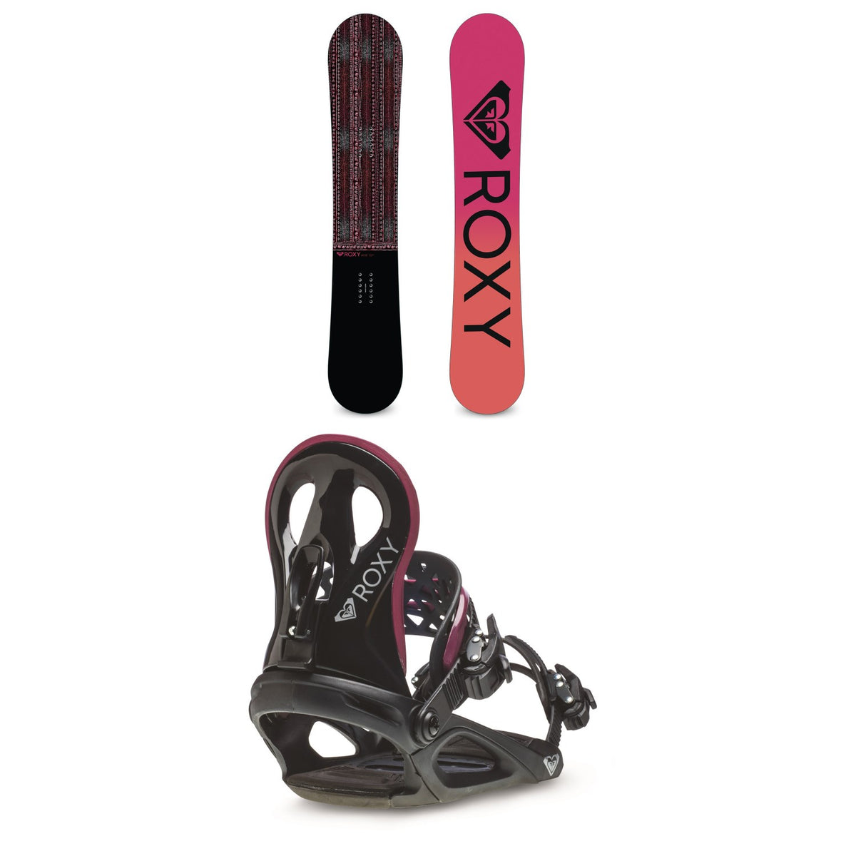 Roxy Wahine Snowboard + Wahine Snowboard Bindings - Women's 2021