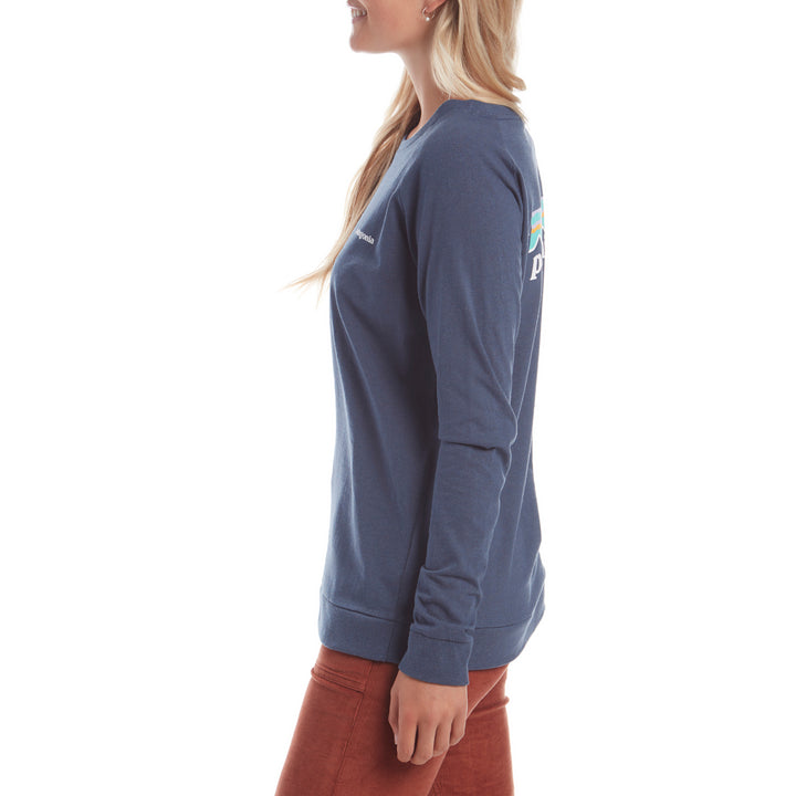 Patagonia Pastel P-6 Logo Responsibilitee Long-Sleeve T-Shirt - Women's Dolomite Blue