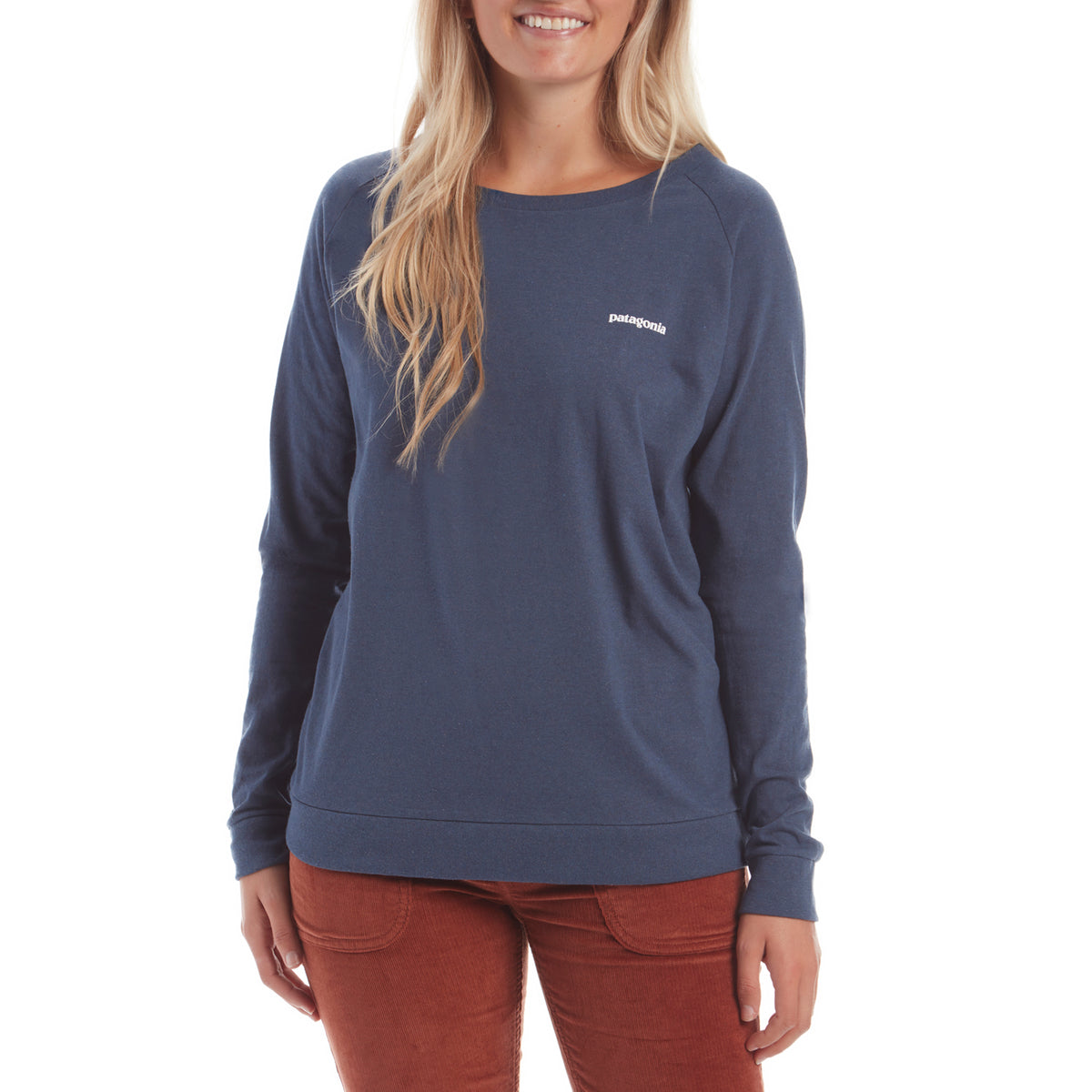 Patagonia Pastel P-6 Logo Responsibilitee Long-Sleeve T-Shirt - Women's Dolomite Blue