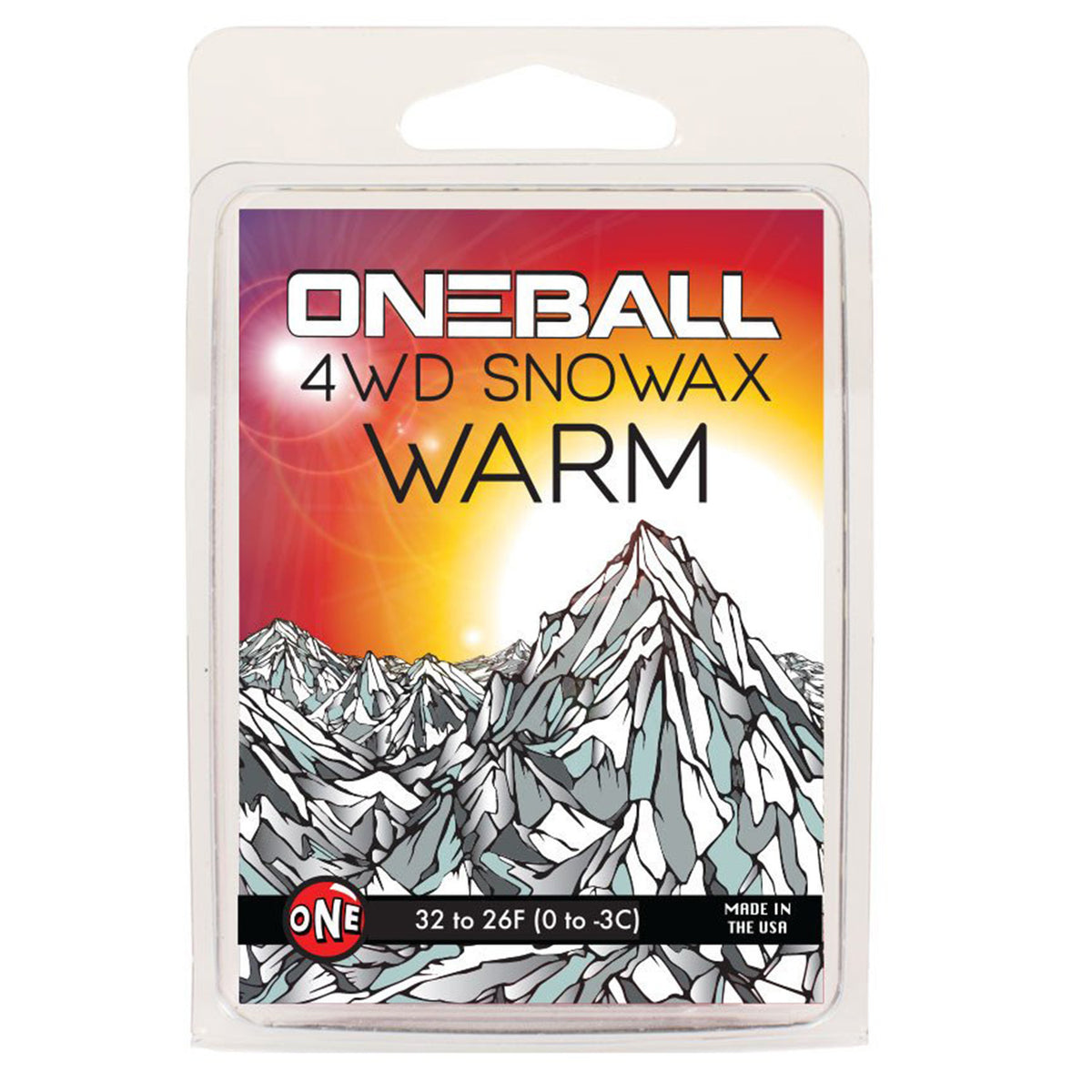 OneBall 4WD Warm Snowboard Wax - (32° to 26°F) None