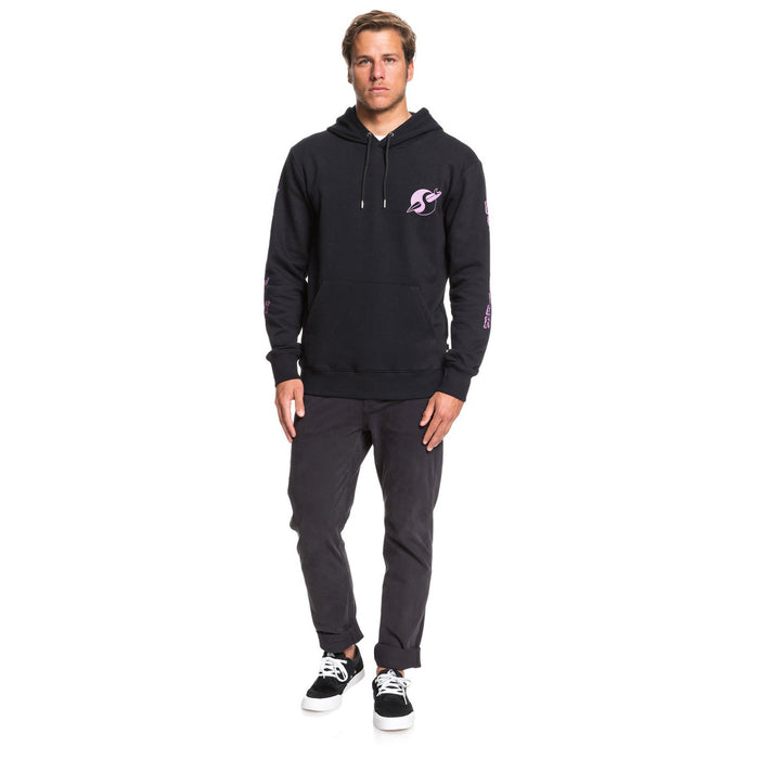Quiksilver Strange Times Screen Fleece Hoodie Black