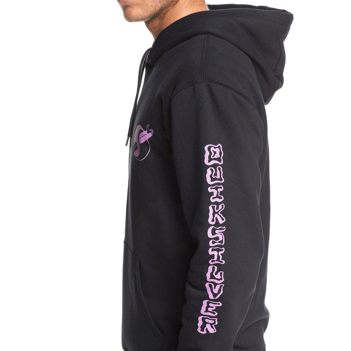 Quiksilver Strange Times Screen Fleece Hoodie Black