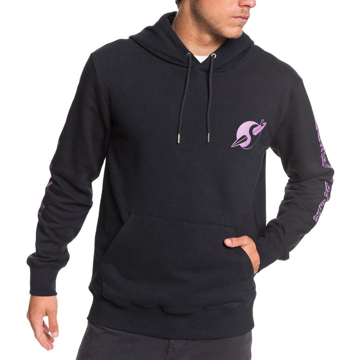 Quiksilver Strange Times Screen Fleece Hoodie Black