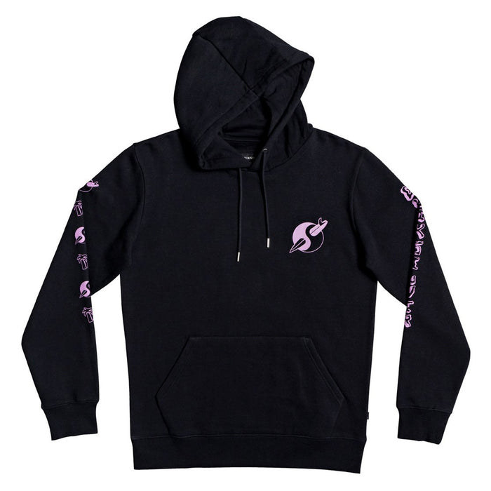Quiksilver Strange Times Screen Fleece Hoodie Black