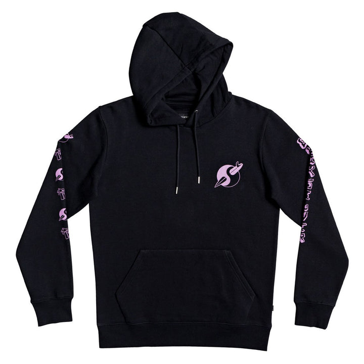 Quiksilver Strange Times Screen Fleece Hoodie Black