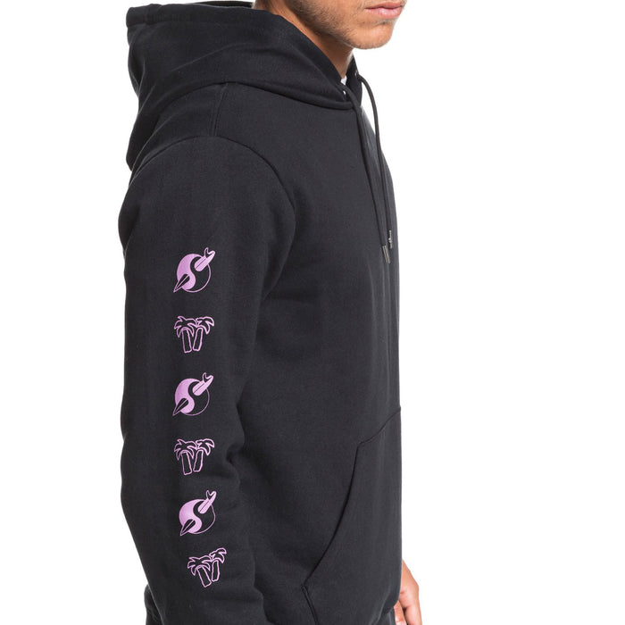 Quiksilver Strange Times Screen Fleece Hoodie Black