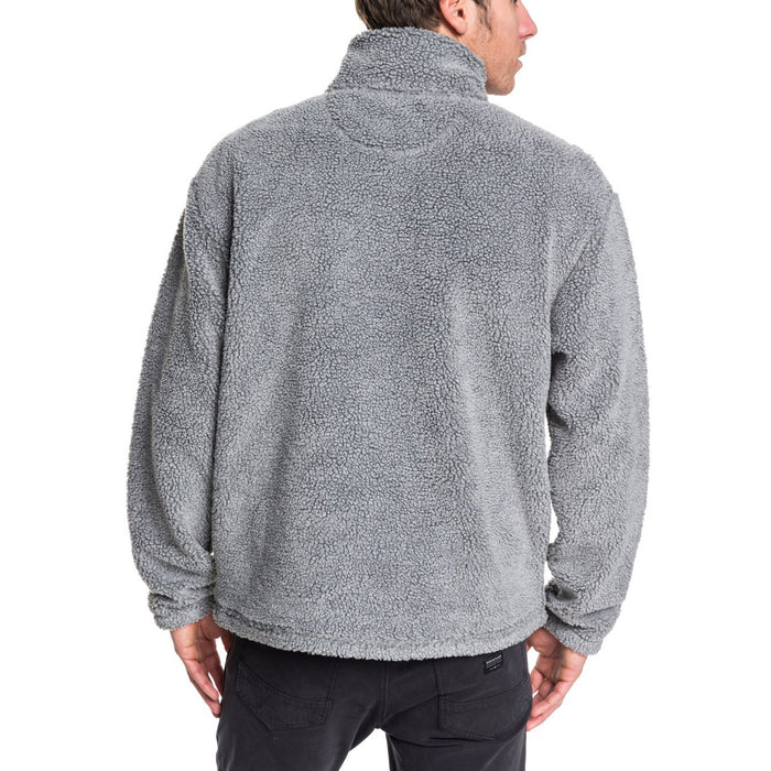 Quiksilver Bogong Gum Half-Zip Popcorn Sherpa Fleece Tarmac