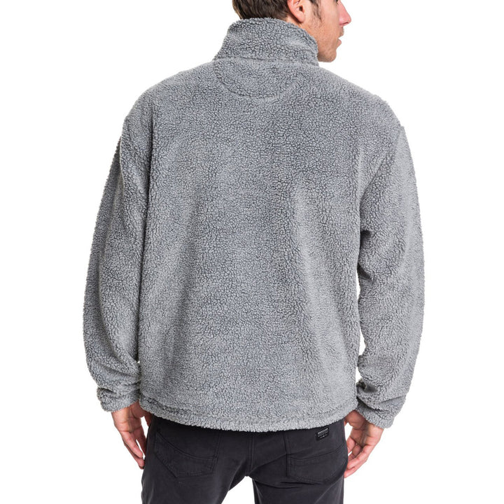 Quiksilver Bogong Gum Half-Zip Popcorn Sherpa Fleece Tarmac