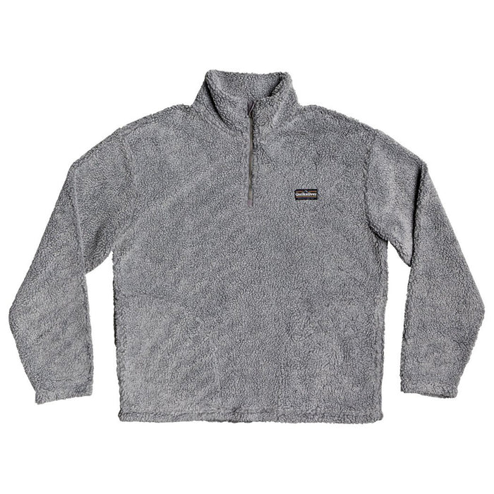 Quiksilver Bogong Gum Half-Zip Popcorn Sherpa Fleece Tarmac