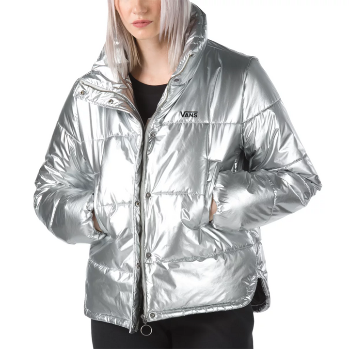 Vans Galatic Spiral Metallic Jacket - Women's Metallic Silver