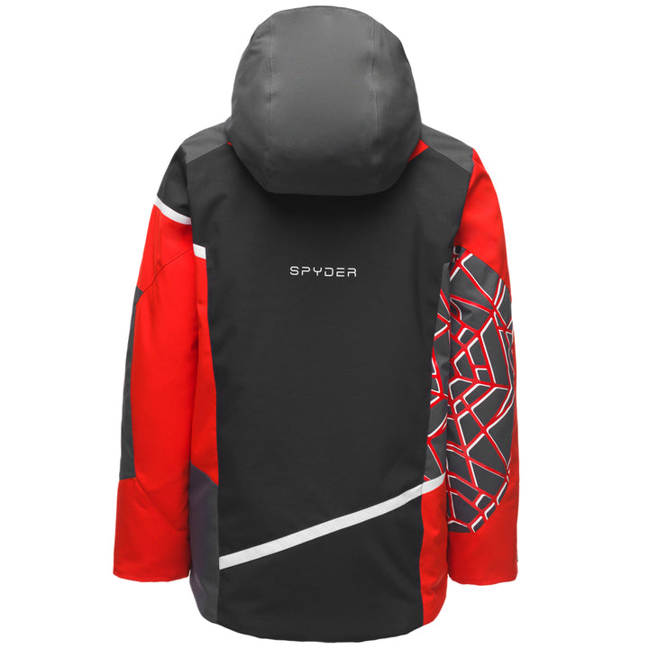 Spyder Challenger Jacket - Boys' Black Volcano