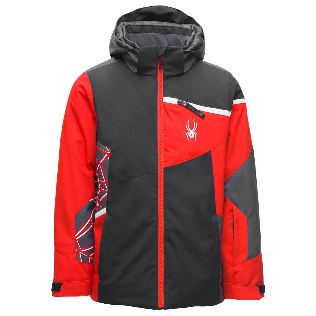 Spyder Challenger Jacket - Boys' Black Volcano