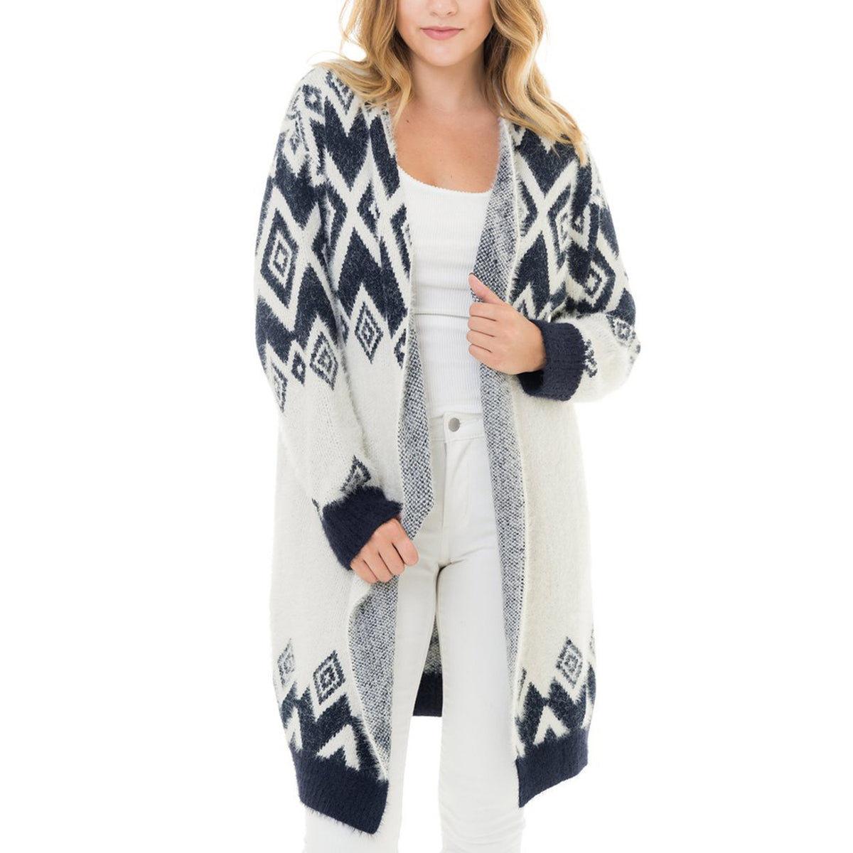 Woven Heart Flint Sweater - Women's Navy