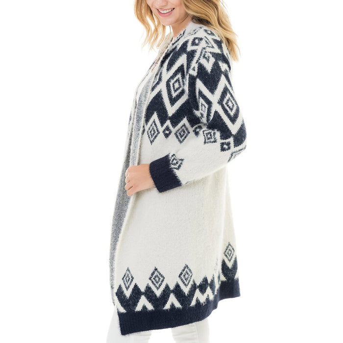 Woven Heart Flint Sweater - Women's Navy