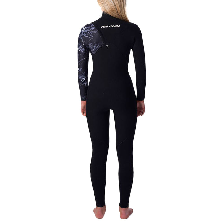 Rip Curl 4/3 G-Bomb Zip Free Wetsuit - Women's Black / White
