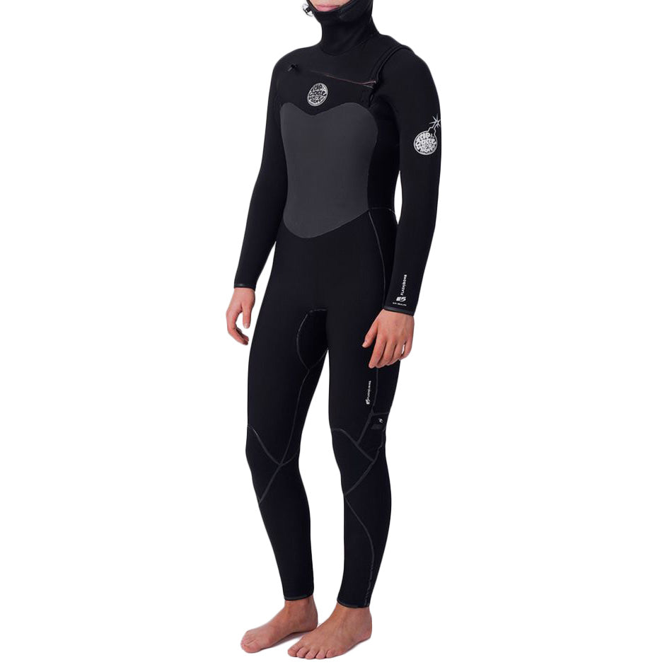 Rip Curl 5/4 Flashbomb Hooded Wetsuit - Women's Black