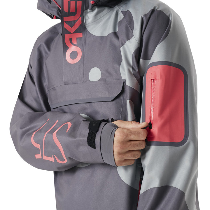 Oakley 10K 3L Shell Pullover Jacket Staple Bubble