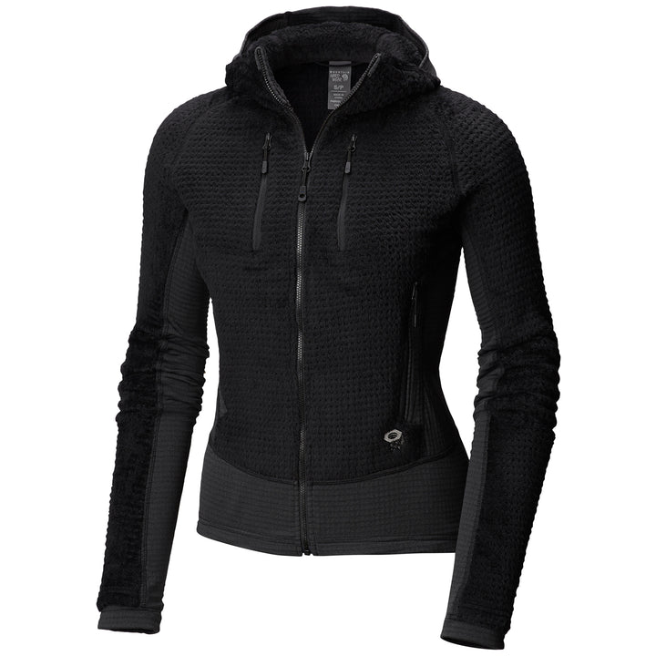 Mountain Hardwear Monkey Woman™ Grid Hooded Jacket - Women's Black