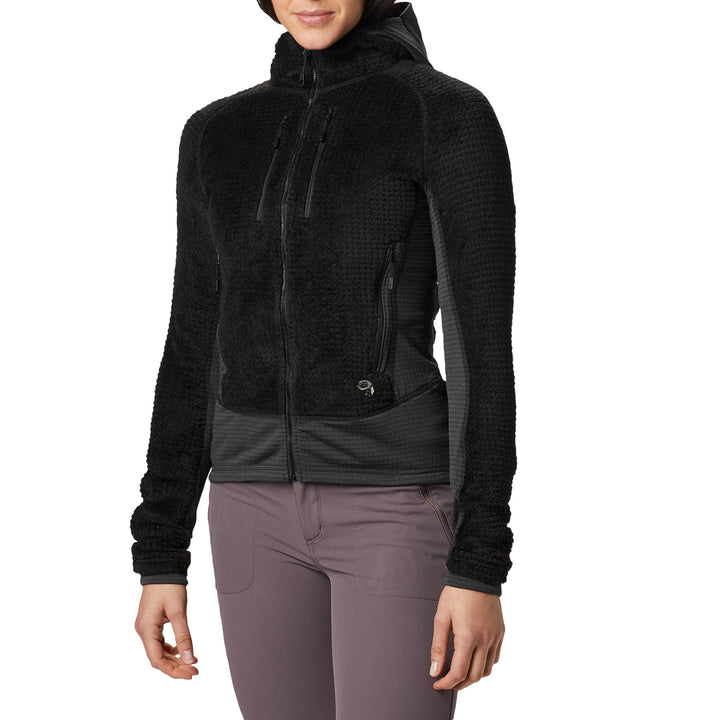 Mountain Hardwear Monkey Woman™ Grid Hooded Jacket - Women's Black