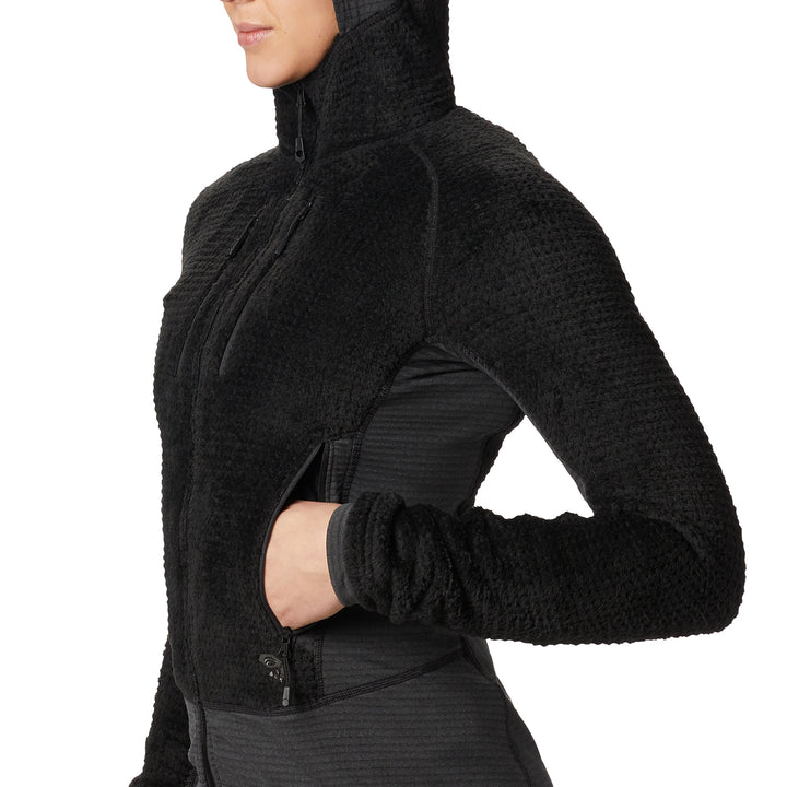 Mountain Hardwear Monkey Woman™ Grid Hooded Jacket - Women's Black