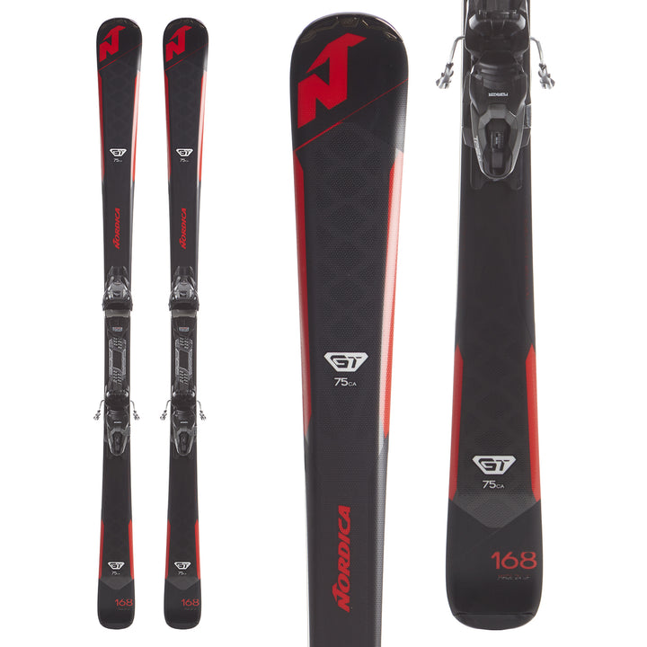 Nordica GT 75 Skis + TP Compact 10 Bindings 2019