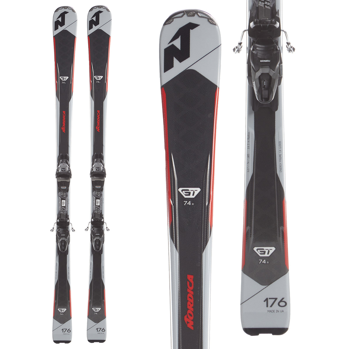 Nordica GT 74 R Skis + TP2 Compact 10 Bindings 2019