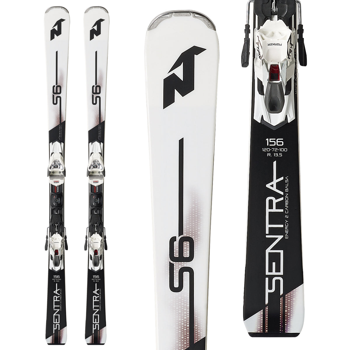 Nordica Sentra S 6 Skis + TPX 12 EVO Bindings - Women's 2018