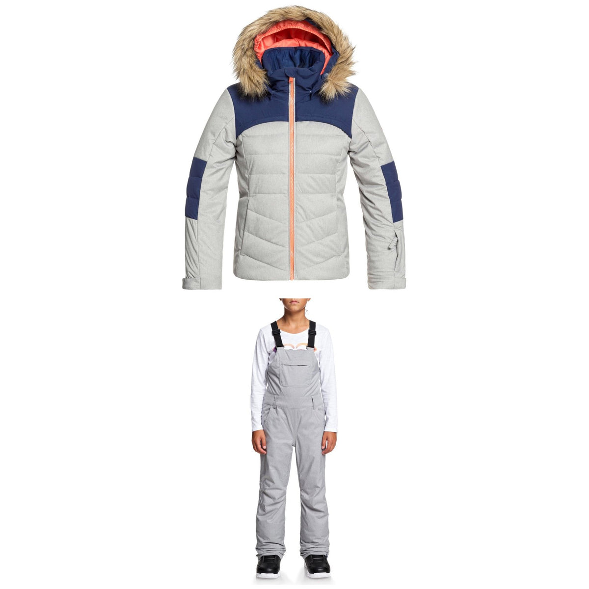 Roxy Bamba Jacket + Non Stop Bib Pants - Big Girls' 2020