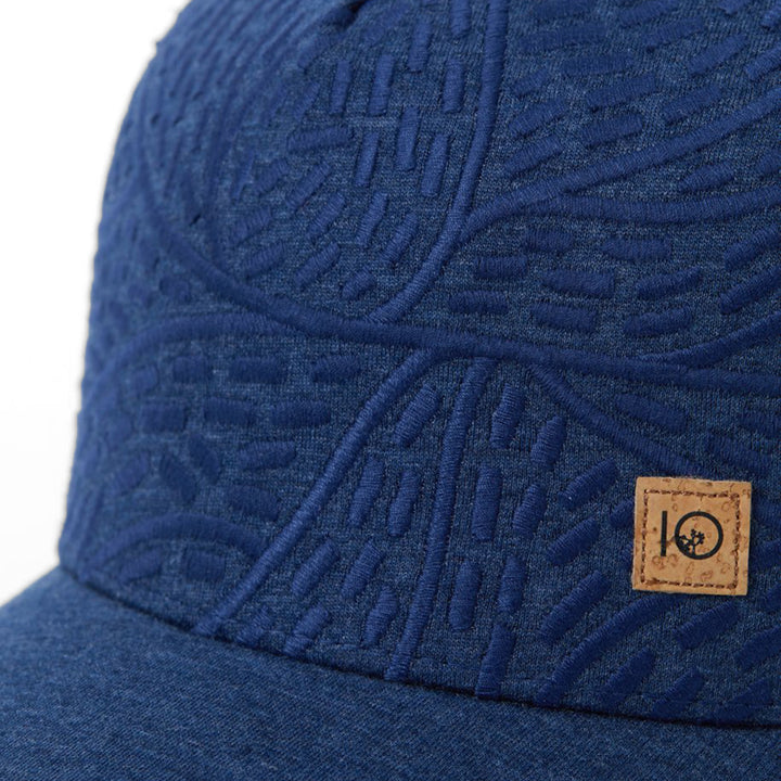 Tentree Altitude Hat Ocean Blue Embroidery